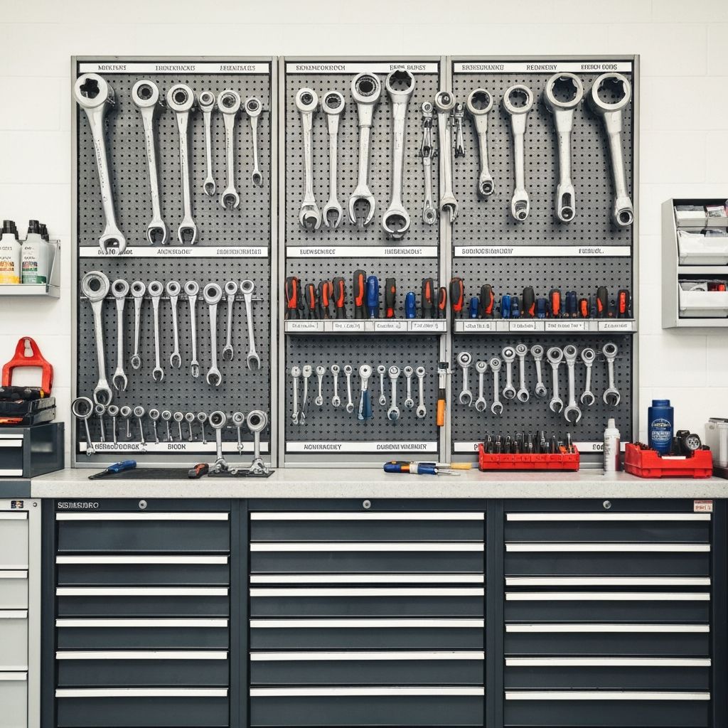 Ferramentas organizadas