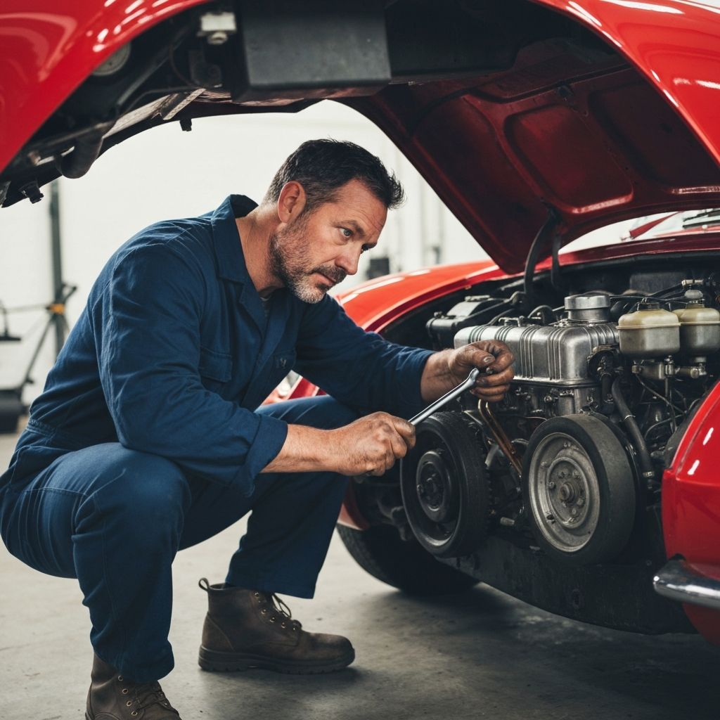 Mecânico da Oficina Lumatel trabalhando